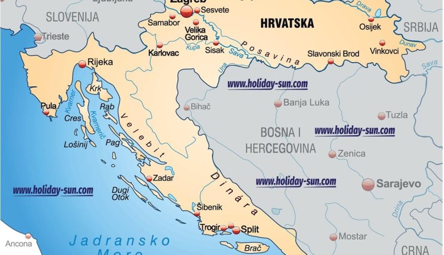Kroatien Karte